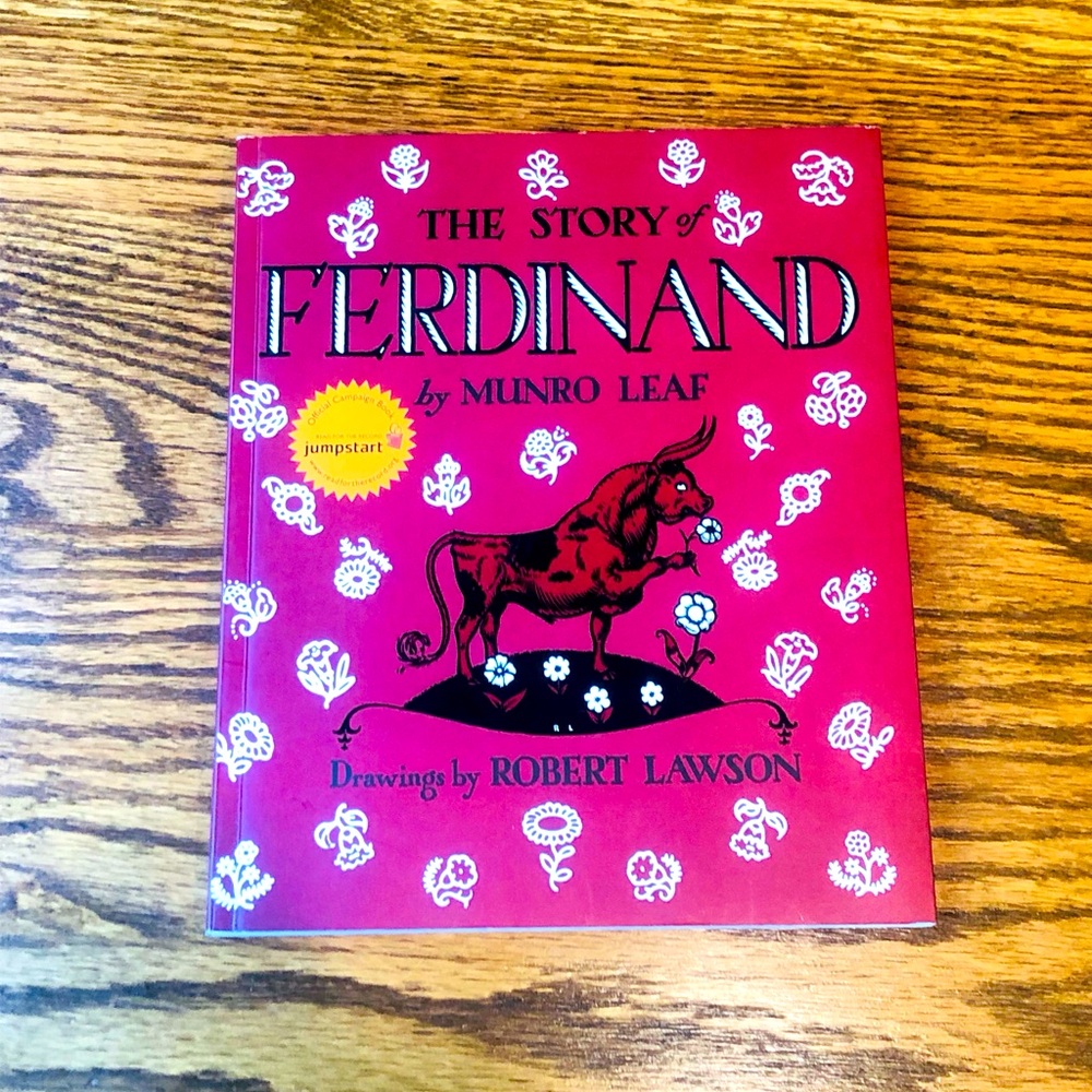 The Story of Ferdinand Book by Monroe Leaf, Illustrated by Robert Lawson, GC,